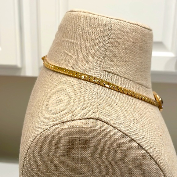 Christian Dior Vintage Gold-tone and Purple Necklace - Picture 3 of 7